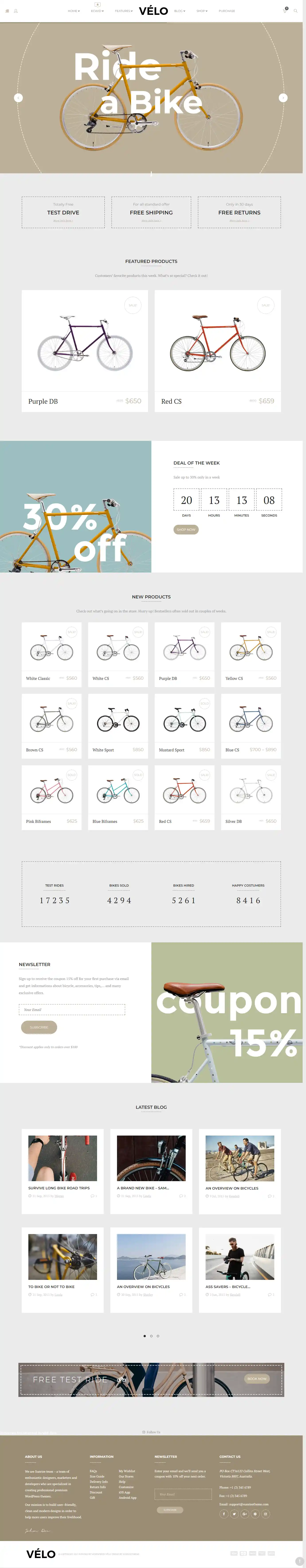 Thiết kế website xe đạp Velo chuẩn SEO