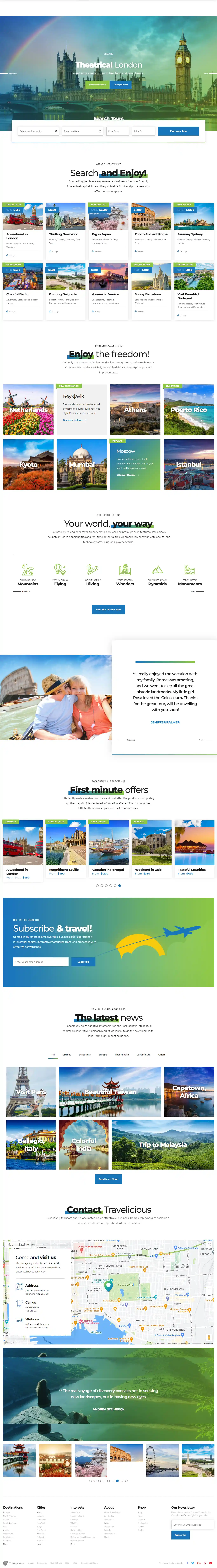 Travelicious - Giao Diện Web Book Tour & Dịch Vụ Du Lịch Đẹp