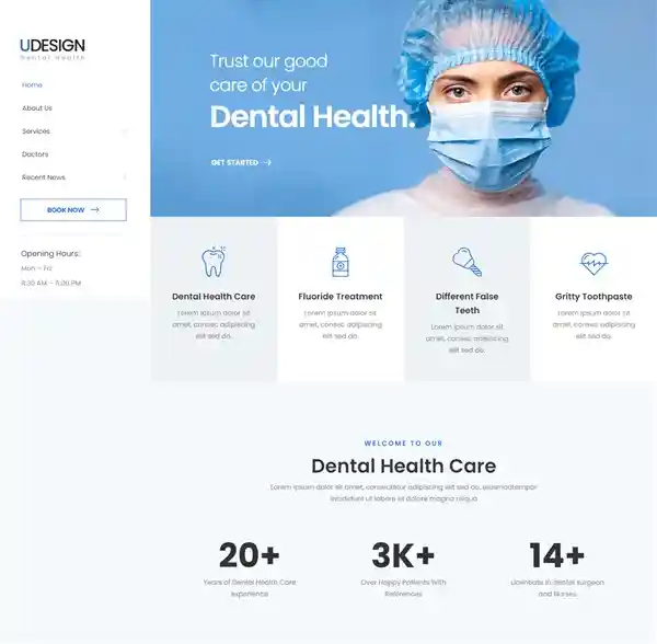uDesign - Giao Diện Web Nha Khoa Niềng Răng Đẹp Chuẩn SEO hình nền