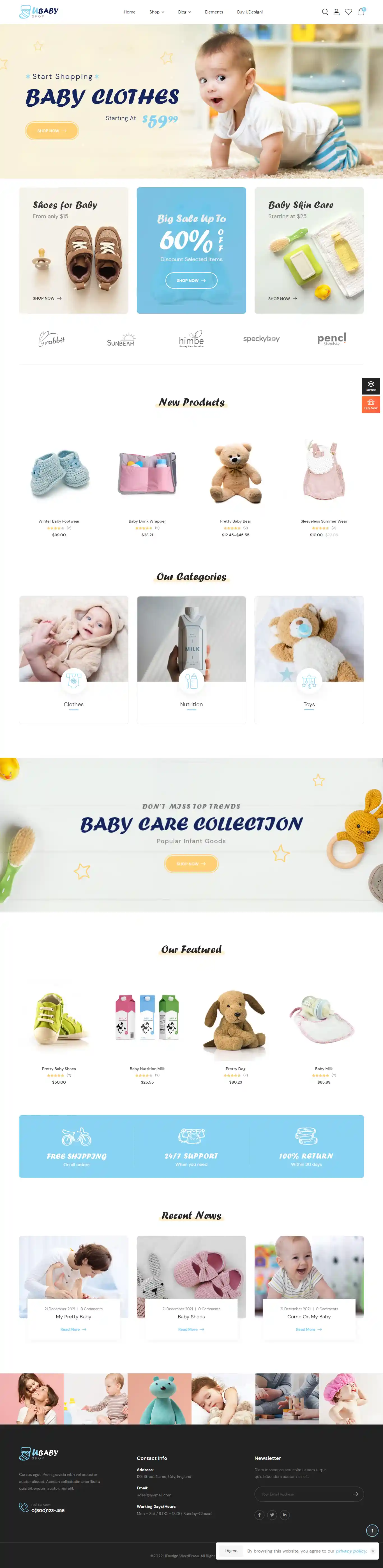 uDesign: Mẫu Website Sữa Tả & Sữa Nhập Khẩu Chuẩn SEO