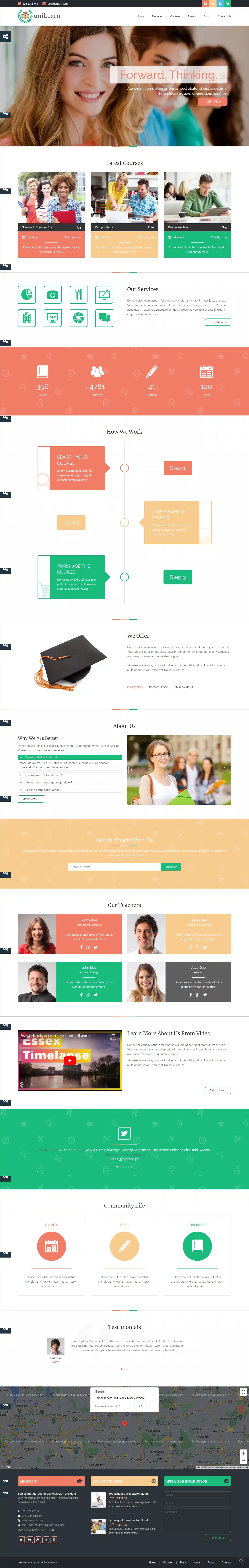 UniLearn: Mẫu Website Trường Đại Học & Cao Đẳng Hiện Đại