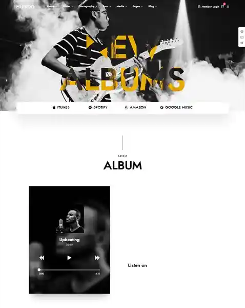 Musico - Giao Diện Web Nghe Nhạc & Quảng Cáo Đẹp Chuẩn SEO hình đại diện