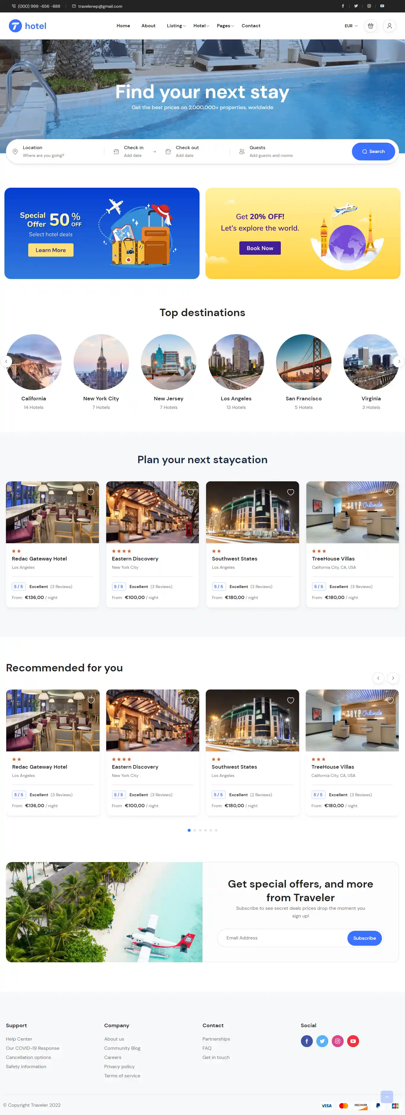 Thiết kế website cho thuê phòng Modtel chuẩn SEO