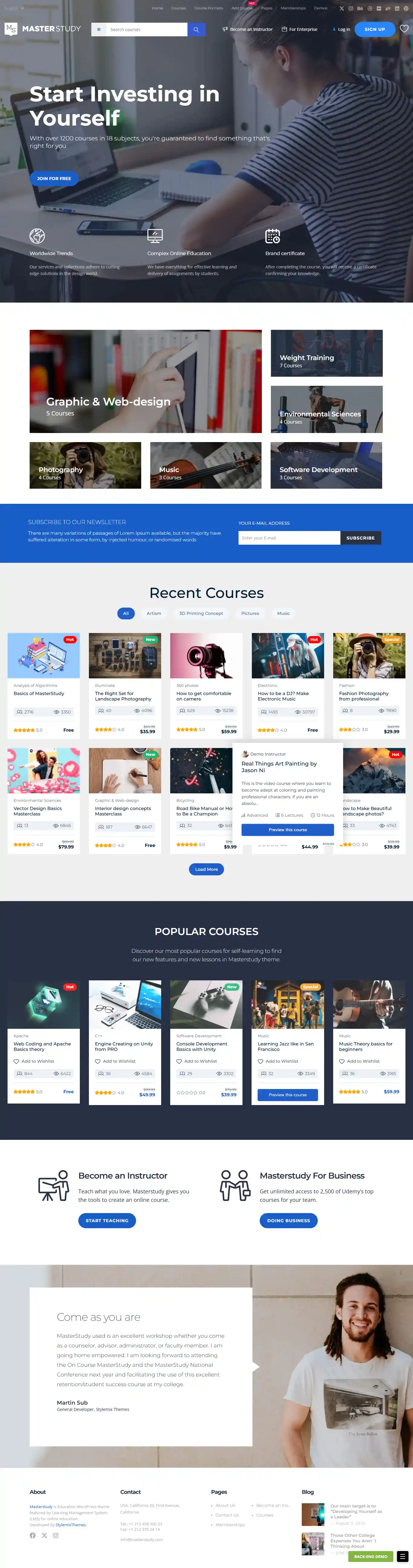 MasterStudy: Mẫu Website Giáo Dục & Đào Tạo Chuẩn SEO