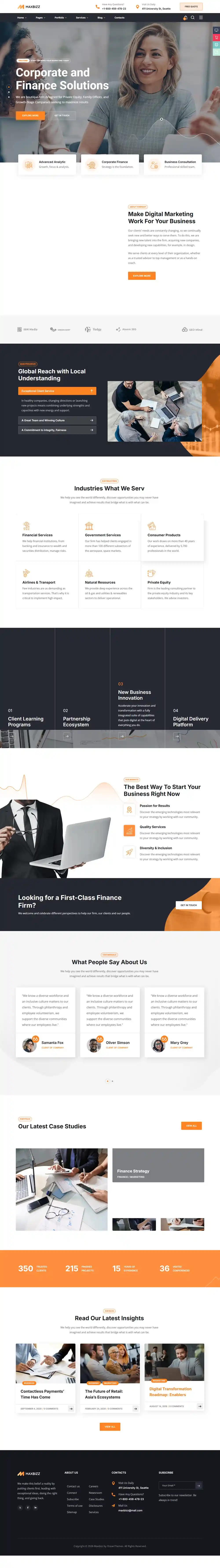 Maxbizz: Mẫu Website Tư Vấn Doanh Nghiệp Chuẩn SEO