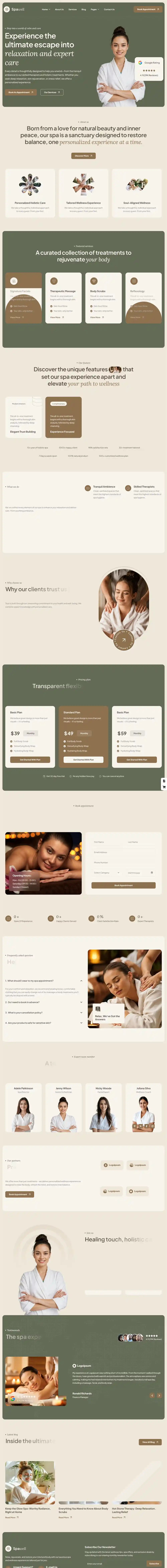 Spawell: Mẫu Website Spa & Wellness Chuyên Nghiệp Chuẩn SEO